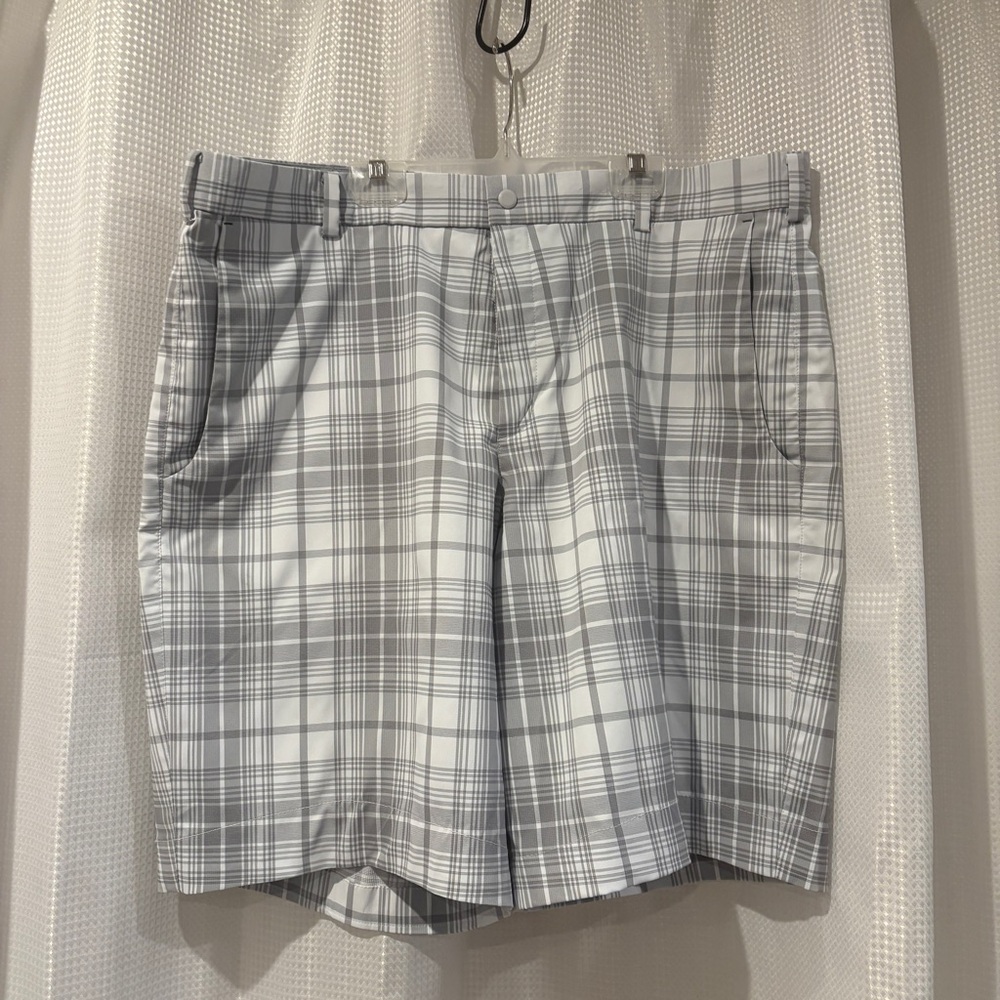 Nike Gray and White Athletic Shorts